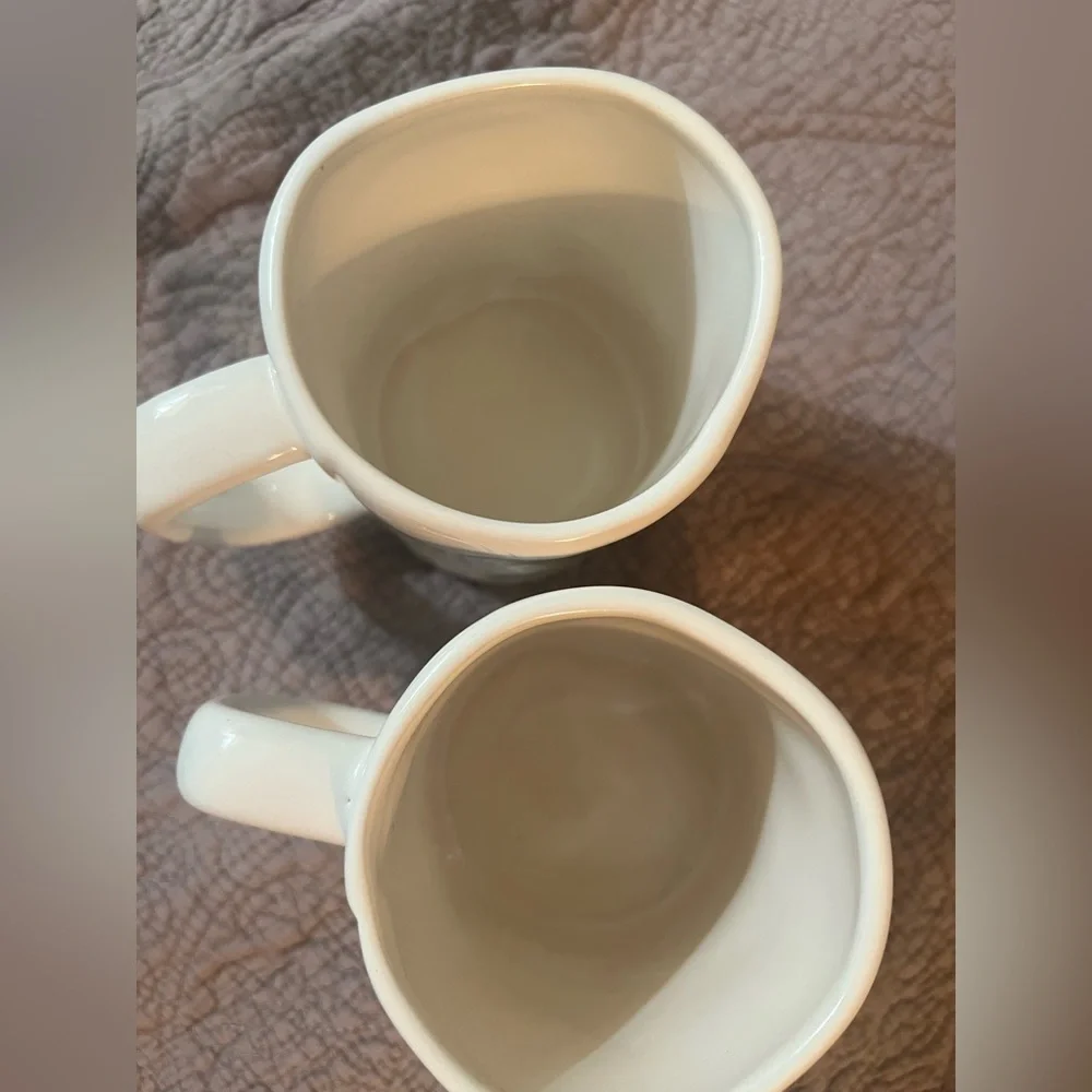 Rae Dunn Cream Mugs - Bliss & Laugh - Picture 3 of 3